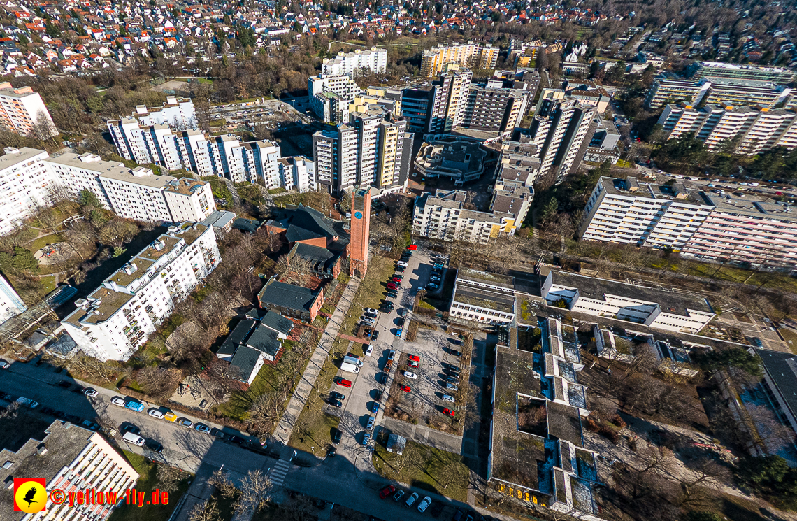 07.02.2023 - Luftbilder vom Marx-Zentrum und Umgebung in Neuperlache